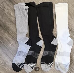 Tommy Copper Women’s Infrared OTC 4 Pack Compression Socks 7.5-9
